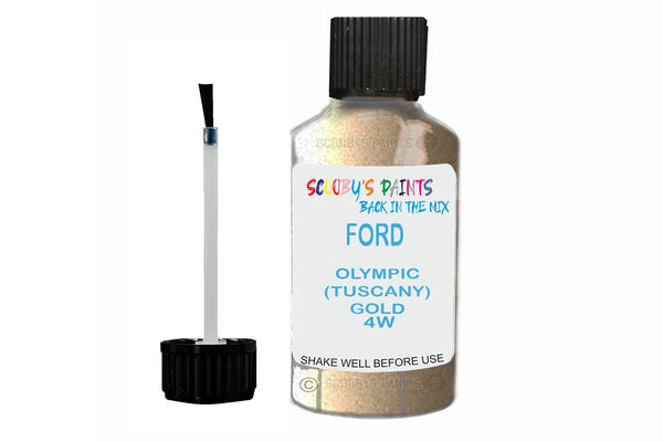 Mixed Paint For Ford Escort, Olympic (Tuscany) Gold, Touch Up, 4W