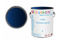 Mixed Paint For Ford Granada, Pacifica Blue, Code: 4, Blue
