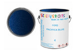 Mixed Paint For Ford Escort Cabrio, Pacifica Blue, Code: 4, Blue