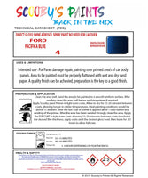 Ford Escort Mark II Code: 4 Ford Automotive Paint Tinned Automotive Paint Sprayable Auto Paint Brushable Car Paint Versatile Ford Paint