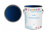 Mixed Paint For Ford Cabrio, Pacifica Blue, Code: 4, Blue