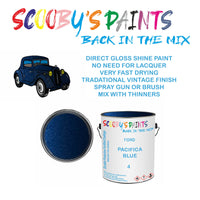 Ford Escort PACIFICA BLUE Tin Can Automotive Paint - Suitable for Spraying or Brushing - Premium Finish for Your Vehicle