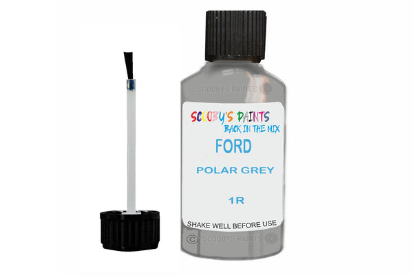Mixed Paint For Ford Transit Van, Polar Grey, Touch Up, 1R