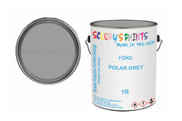 Mixed Paint For Ford Taunus, Polar Grey, Code: 1R, Grey