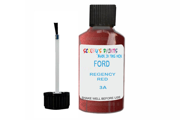 Mixed Paint For Ford Sierra, Regency Red, Touch Up, 3A