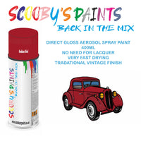 High-Quality Radiant Red Aerosol Spray Paint 4Z For Classic FORD Cabrio Paint fot restoration, high quaqlity aerosol sprays.