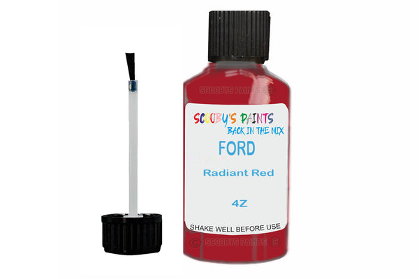 Mixed Paint For Ford Orion, Radiant Red, Touch Up, 4Z