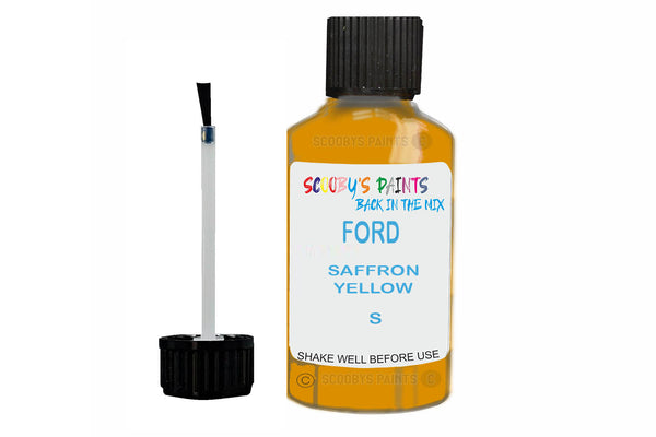 Mixed Paint For Ford Escort Cabrio, Saffron Yellow, Touch Up, S