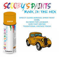 High-Quality SAFFRON YELLOW Aerosol Spray Paint S For Classic FORD Escort Cabrio Paint fot restoration, high quaqlity aerosol sprays.