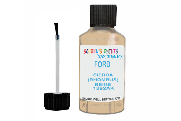 Mixed Paint For Ford Transit Van, Sierra (Rhombus) Beige, Touch Up, 1292Ak