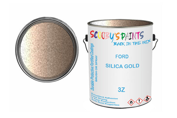 Mixed Paint For Ford Sierra, Silica Gold, Code: 3Z, Yellow