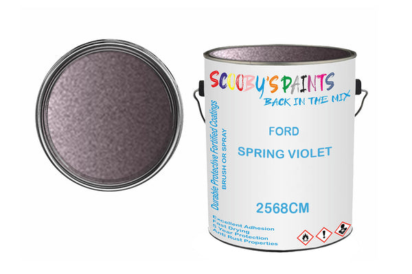 Mixed Paint For Ford Escort Cabrio, Spring Violet, Code: 2568Cm, Purple