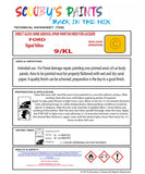 High-Quality Ford Signal Yellow  Code: 9/KL Aerosol Spray Paint For Classic Escort III - Restore your vintage ford with aerosol spray paint