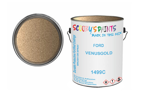 Mixed Paint For Ford Taunus, Venusgold, Code: 1499C, Yellow