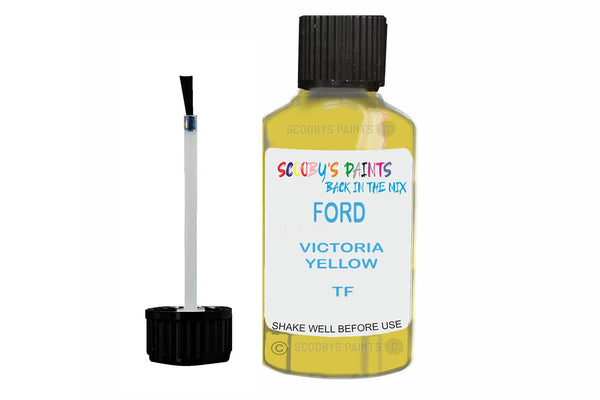 Mixed Paint For Ford Fiesta, Victoria Yellow, Touch Up, Tf