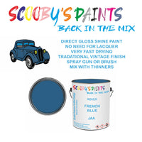 Morris Marina JAA Vintage Classic Car Paint for restoration Blue Original Cellulose Paint used, Perfect Mix for FRENCH BLUE
