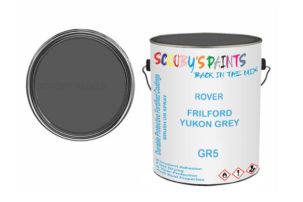 Mixed Paint For Morris Mini, Frilford Yukon Grey, Code: Gr5, Silver-Grey