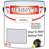 Denny's High Temp Paint For Grilles Colour- Faded Mauve - Heatproof Rustguard Durable