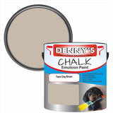 Denny's Chalk Paint For Walls Colour- Fawn Clay Brown - Matte Wipe-Clean Coverage