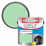 Denny's Chalk Paint For Furniture Colour- Fern Eucalyptus Olive Green - Matte Scuffproof Refresh