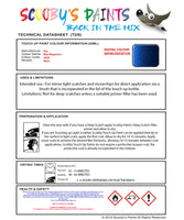 Instructions for use Fiat Blue Magnetico Car Paint