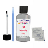 Fiat Campovolo Grey Touch Up Paint Code 676A Scratch Repair Kit