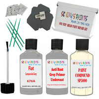 Fiat Campovolo Grey Car Detailing Paint and polish finishing kit