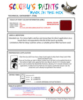 Instructions for use Fiat Rosso Red Car Paint