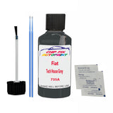 Fiat Tech House Grey Touch Up Paint Code 735A Scratch Repair Kit