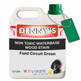 Denny's Stain Paint For Decking Colour- Field Circuit Green - Anti-Slip Weatherproof Nourish