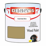 Denny's Wood Paint For Decking Colour- Field Drab Olive - Anti-Slip Weatherproof Durable