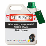 Denny's Stain Paint For Sheds Colour- Field Green - Weatherproof Uv-Safe Nourish