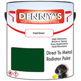 Denny's High Temp Paint For Grilles Colour- Field Green - Heatproof Rustguard Durable