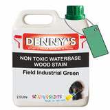 Denny's Stain Paint For Sheds Colour- Field Industrial Green - Weatherproof Uv-Safe Nourish