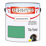Denny's Tile Paint For Bathroom Tile Colour- Field Industrial Green - Moistureproof Easy-Clean Makeover