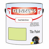 Denny's Tile Paint For Commercial Areas Colour- Field Pallet Green - High-Traffic Durable Easy-Clean