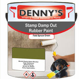 Denny's Waterpoof Paint For Stamp Out Damp Colour- Field Spruce Green - Damp-Block Mould-Safe Breathable
