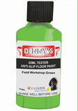 Denny's Floor Paint For Grip Coating Colour- Field Workshop Green - Anti-Slip Hardwearing Safe