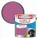 Denny's Chalk Paint For Walls Colour- Fig Blossom Purple - Matte Wipe-Clean Coverage