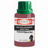 Denny's Stain Paint For Fences Colour- Firebrick Magnum Red - Weatherproof Uv-Safe Protect