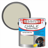 Denny's Chalk Paint For Walls Colour- Flint Haze Feather Grey - Matte Wipe-Clean Coverage
