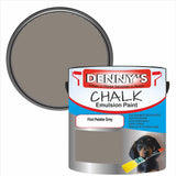 Denny's Chalk Paint For Walls Colour- Flint Pebble Grey - Matte Wipe-Clean Coverage