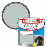 Denny's Chalk Paint For Furniture Colour- Flint Soft Silver Grey - Matte Scuffproof Refresh