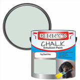 Denny's Chalk Paint For Walls Colour- Fog Cloud Grey - Matte Wipe-Clean Coverage