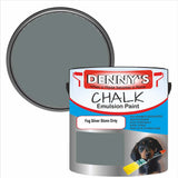 Denny's Chalk Paint For Furniture Colour- Fog Silver Stone Grey - Matte Scuffproof Refresh
