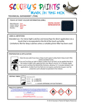 Instructions for use Ford Blazer Blue Car Paint