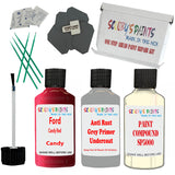 Ford Candy Red Car Detailing Paint and polish finishing kit