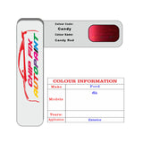 Paint Code Loacation Ford Candy Red