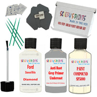 Ford Diamond White Car Detailing Paint and polish finishing kit