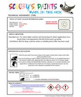 Instructions for use Ford Diamond White Car Paint